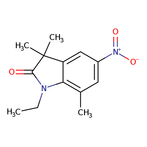 1-Ethyl-3,3,7-trimethyl-5-nitro-1,3-dihydro-2h-indol-2-one