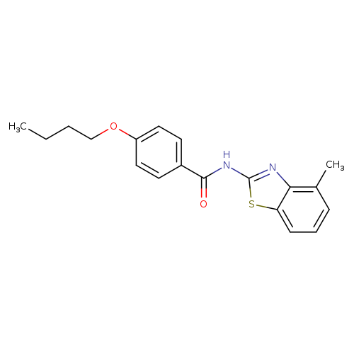 4-butoxy-N-(4-methyl-1,3-benzothiazol-2-yl)benzamide