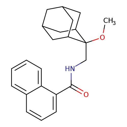 N-[(2-methoxyadamantan-2-yl)methyl]naphthalene-1-carboxamide