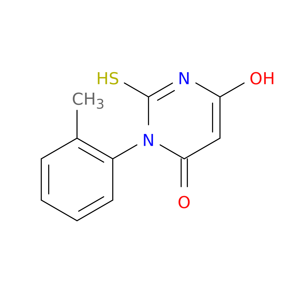 6-hydroxy-3-(2-methylphenyl)-2-sulfanyl-3,4-dihydropyrimidin-4-one