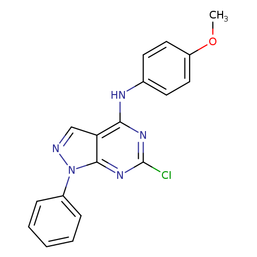 6-chloro-N-(4-methoxyphenyl)-1-phenyl-1H-pyrazolo[3,4-d]pyrimidin-4-amine
