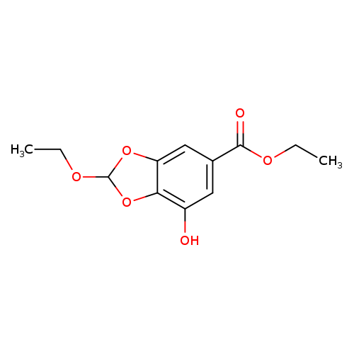 ethyl 2-ethoxy-7-hydroxy-1,3-dioxaindane-5-carboxylate