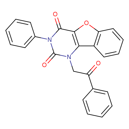 3-(2-oxo-2-phenylethyl)-5-phenyl-8-oxa-3,5-diazatricyclo[7.4.0.0^{2,7}]trideca-1(9),2(7),10,12-tetraene-4,6-dione