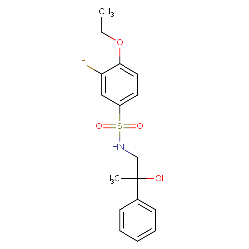 4-ethoxy-3-fluoro-N-(2-hydroxy-2-phenylpropyl)benzene-1-sulfonamide