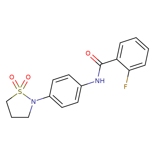 N-[4-(1,1-dioxo-1lambda6,2-thiazolidin-2-yl)phenyl]-2-fluorobenzamide