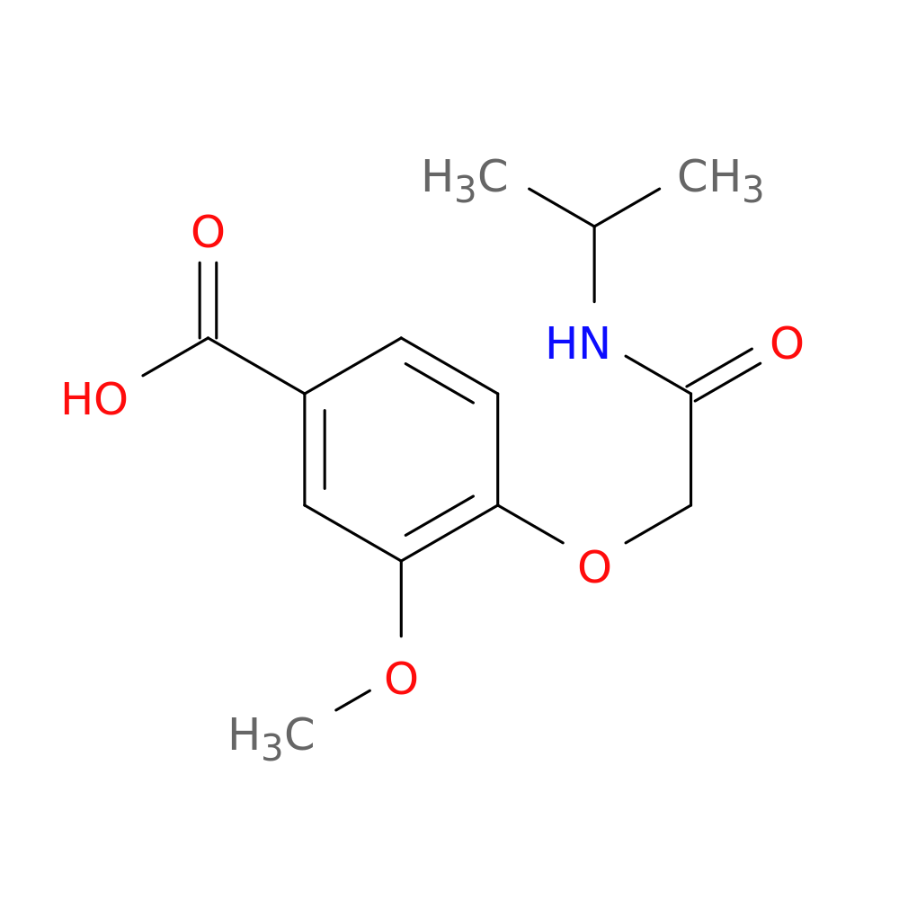 3-methoxy-4-{[(propan-2-yl)carbamoyl]methoxy}benzoic acid