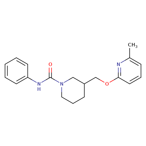 3-{[(6-methylpyridin-2-yl)oxy]methyl}-N-phenylpiperidine-1-carboxamide