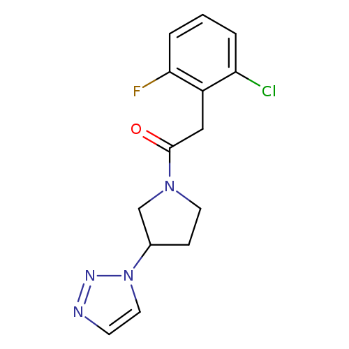 2-(2-chloro-6-fluorophenyl)-1-[3-(1H-1,2,3-triazol-1-yl)pyrrolidin-1-yl]ethan-1-one