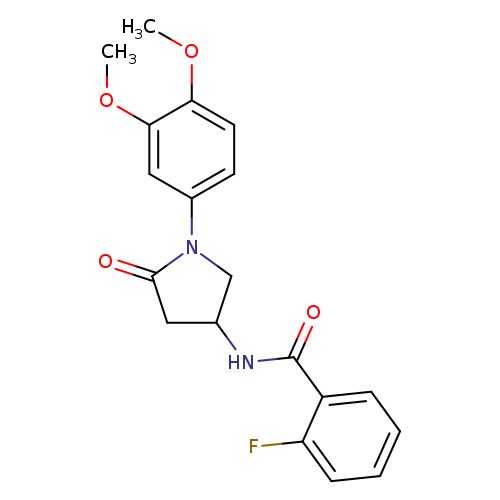N-[1-(3,4-dimethoxyphenyl)-5-oxopyrrolidin-3-yl]-2-fluorobenzamide
