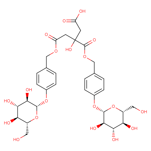3-Hydroxy-5-Oxo-5-((4-(((2S,3R,4S,5S,6R)-3,4,5-Trihydroxy-6-(Hydroxymethyl)Tetrahydro-2H-Pyran-2-Yl)Oxy)Benzyl)Oxy)-3-(((4-(((2S,3R,4S,5S,6R)-3,4,5-Trihydroxy-6-(Hydroxymethyl)Tetrahydro-2H-Pyran-2-Yl)Oxy)Benzyl)Oxy)Carbonyl)Pentanoic Acid