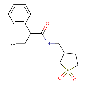 N-[(1,1-dioxo-1lambda6-thiolan-3-yl)methyl]-2-phenylbutanamide