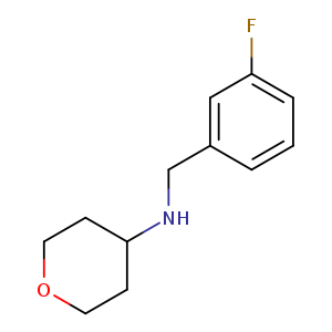 N-[(3-fluorophenyl)methyl]oxan-4-amine