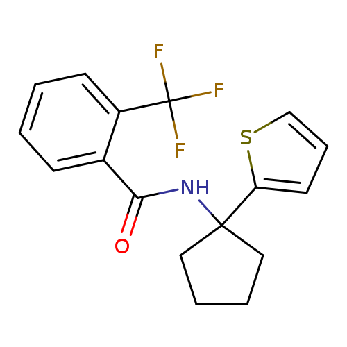 N-[1-(thiophen-2-yl)cyclopentyl]-2-(trifluoromethyl)benzamide