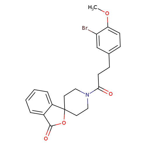 1'-[3-(3-bromo-4-methoxyphenyl)propanoyl]-3H-spiro[2-benzofuran-1,4'-piperidine]-3-one