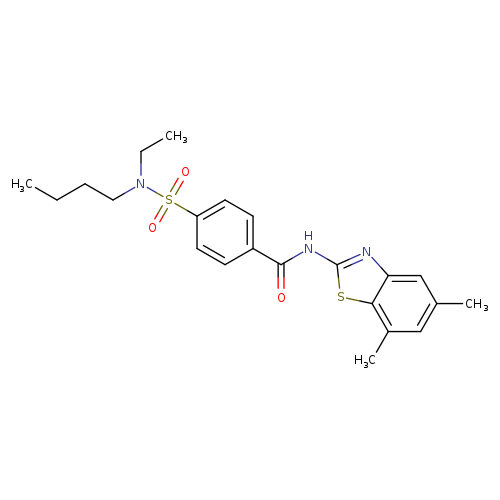 4-[butyl(ethyl)sulfamoyl]-N-(5,7-dimethyl-1,3-benzothiazol-2-yl)benzamide
