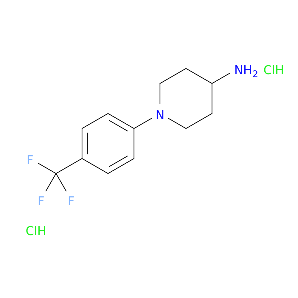 1-[4-(trifluoromethyl)phenyl]piperidin-4-amine dihydrochloride