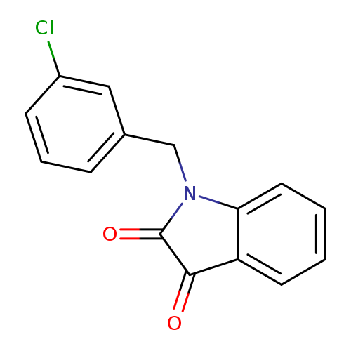 1-[(3-chlorophenyl)methyl]-2,3-dihydro-1H-indole-2,3-dione