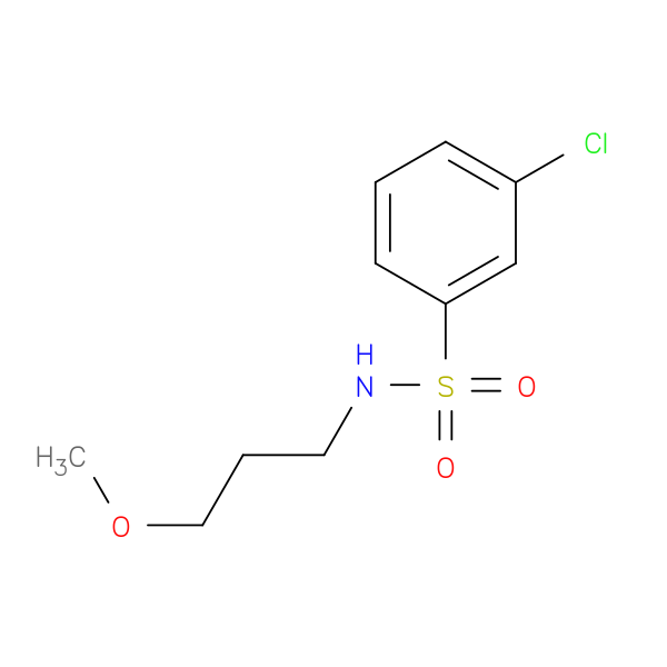 3-chloro-N-(3-methoxypropyl)benzene-1-sulfonamide