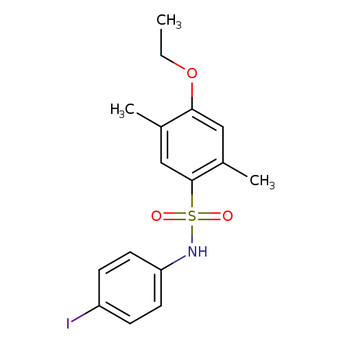4-ethoxy-N-(4-iodophenyl)-2,5-dimethylbenzene-1-sulfonamide