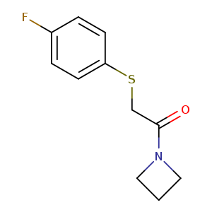 1-(azetidin-1-yl)-2-[(4-fluorophenyl)sulfanyl]ethan-1-one