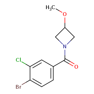 (4-Bromo-3-chlorophenyl)(3-methoxyazetidin-1-yl)methanone
