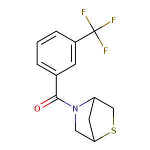 5-[3-(trifluoromethyl)benzoyl]-2-thia-5-azabicyclo[2.2.1]heptane
