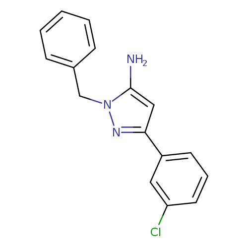 1-benzyl-3-(3-chlorophenyl)-1H-pyrazol-5-amine