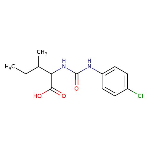 2-{[(4-chlorophenyl)carbamoyl]amino}-3-methylpentanoic acid
