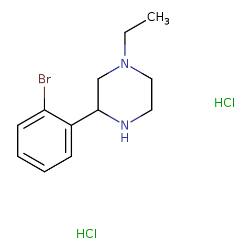 3-(2-Bromophenyl)-1-ethylpiperazine dihydrochloride