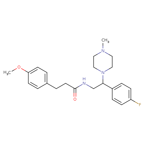 N-[2-(4-fluorophenyl)-2-(4-methylpiperazin-1-yl)ethyl]-3-(4-methoxyphenyl)propanamide