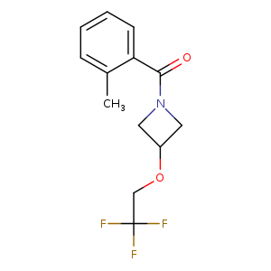 1-(2-methylbenzoyl)-3-(2,2,2-trifluoroethoxy)azetidine