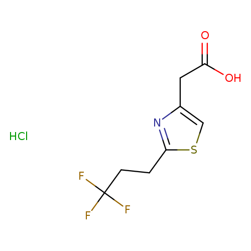 2-[2-(3,3,3-trifluoropropyl)-1,3-thiazol-4-yl]acetic acid hydrochloride