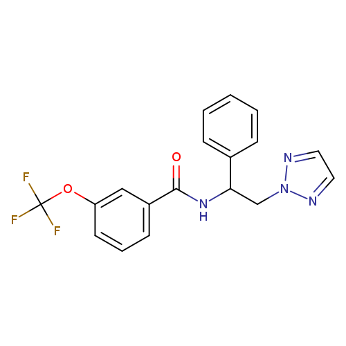 N-[1-phenyl-2-(2H-1,2,3-triazol-2-yl)ethyl]-3-(trifluoromethoxy)benzamide