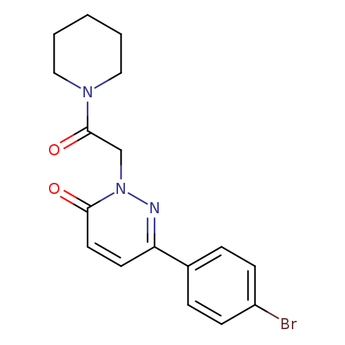 6-(4-bromophenyl)-2-[2-oxo-2-(piperidin-1-yl)ethyl]-2,3-dihydropyridazin-3-one