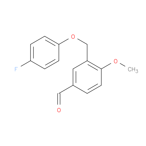 3-[(4-fluorophenoxy)methyl]-4-methoxybenzaldehyde