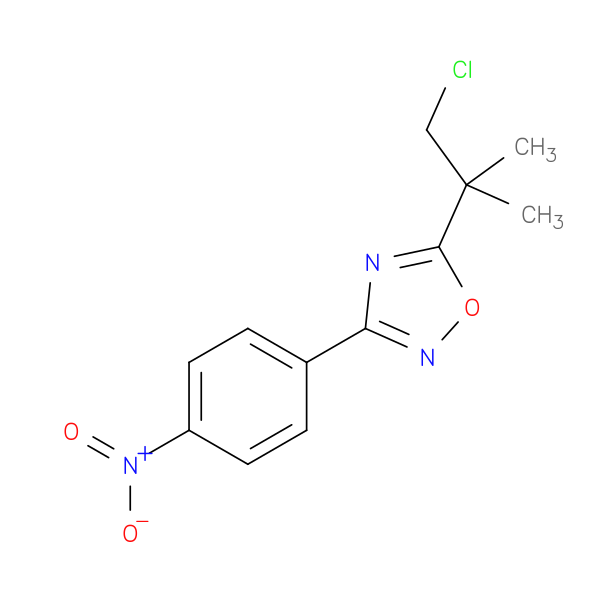 5-(1-Chloro-2-methylpropan-2-yl)-3-(4-nitrophenyl)-1,2,4-oxadiazole
