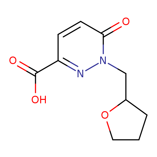 6-oxo-1-[(oxolan-2-yl)methyl]-1,6-dihydropyridazine-3-carboxylic acid
