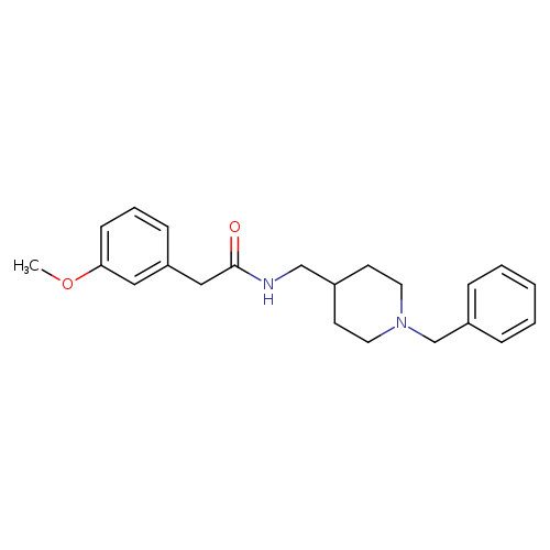N-[(1-benzylpiperidin-4-yl)methyl]-2-(3-methoxyphenyl)acetamide
