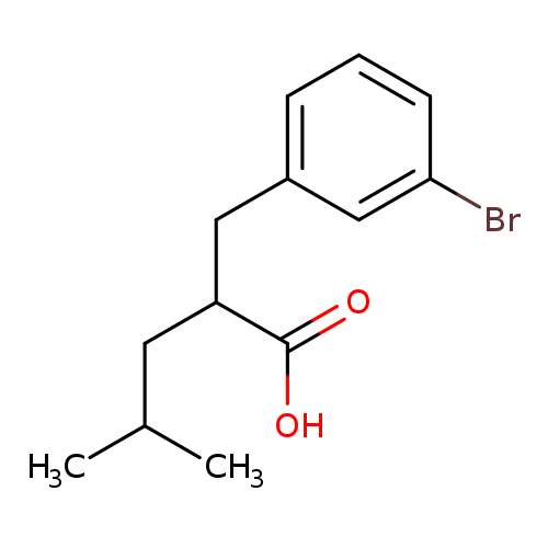 2-[(3-bromophenyl)methyl]-4-methylpentanoic acid