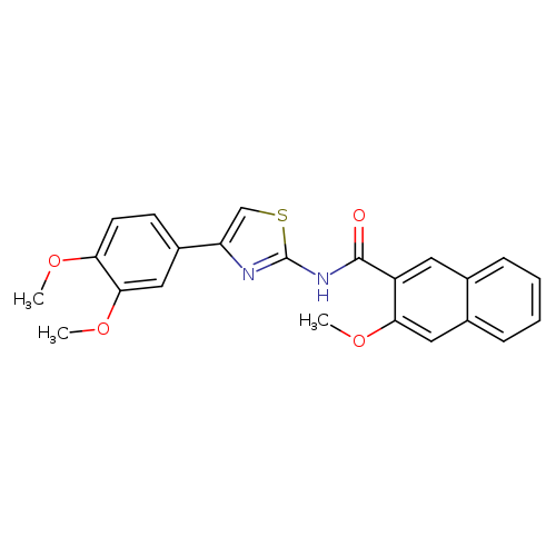 N-[4-(3,4-dimethoxyphenyl)-1,3-thiazol-2-yl]-3-methoxynaphthalene-2-carboxamide