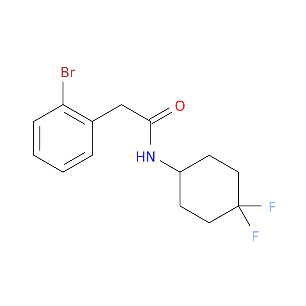 2-(2-bromophenyl)-N-(4,4-difluorocyclohexyl)acetamide
