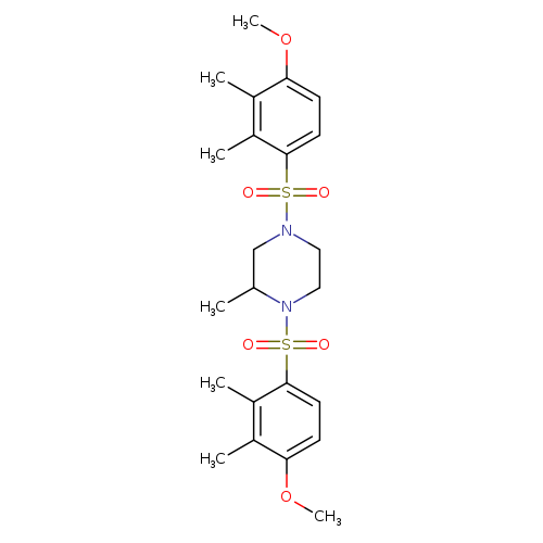 1,4-bis(4-methoxy-2,3-dimethylbenzenesulfonyl)-2-methylpiperazine