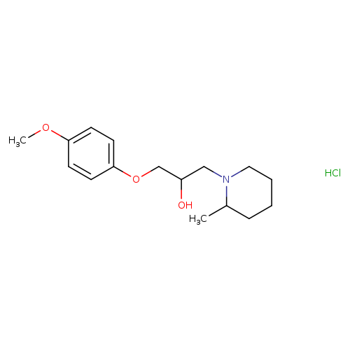 1-(4-METHOXYPHENOXY)-3-(2-METHYLPIPERIDIN-1-YL)PROPAN-2-OL HYDROCHLORIDE