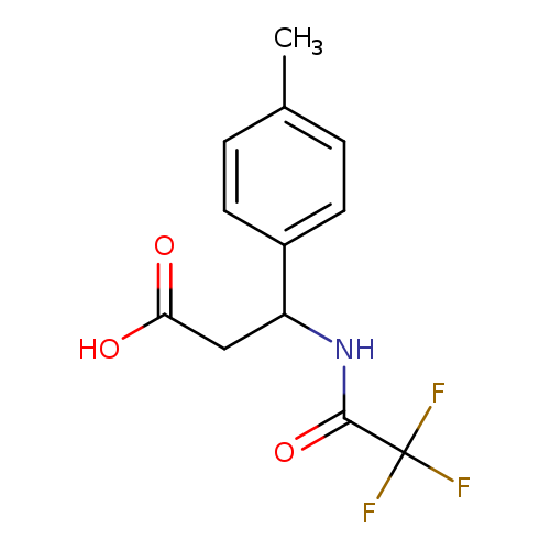 3-(4-methylphenyl)-3-(2,2,2-trifluoroacetamido)propanoic acid