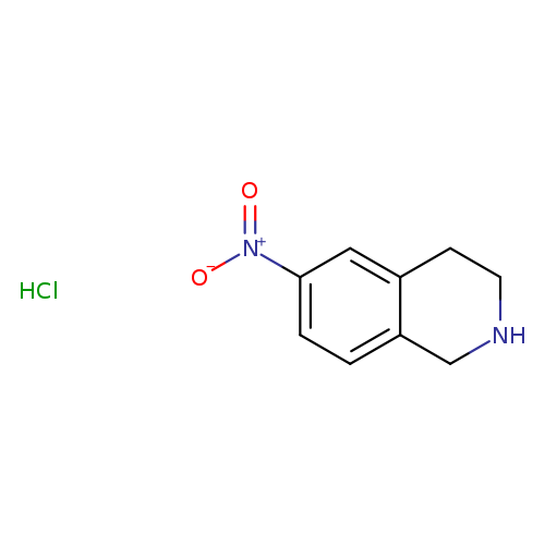 Isoquinoline, 1,2,3,4-tetrahydro-6-nitro-, hydrochloride (1:1)