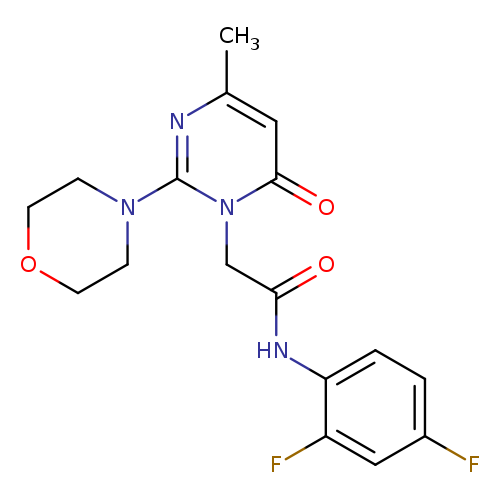 N-(2,4-difluorophenyl)-2-[4-methyl-2-(morpholin-4-yl)-6-oxo-1,6-dihydropyrimidin-1-yl]acetamide