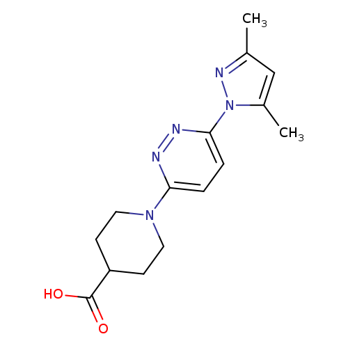 1-[6-(3,5-dimethyl-1H-pyrazol-1-yl)pyridazin-3-yl]piperidine-4-carboxylic acid