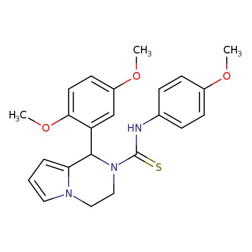 1-(2,5-dimethoxyphenyl)-N-(4-methoxyphenyl)-1H,2H,3H,4H-pyrrolo[1,2-a]pyrazine-2-carbothioamide