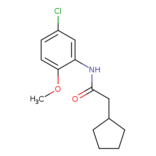 N-(5-chloro-2-methoxyphenyl)-2-cyclopentylacetamide
