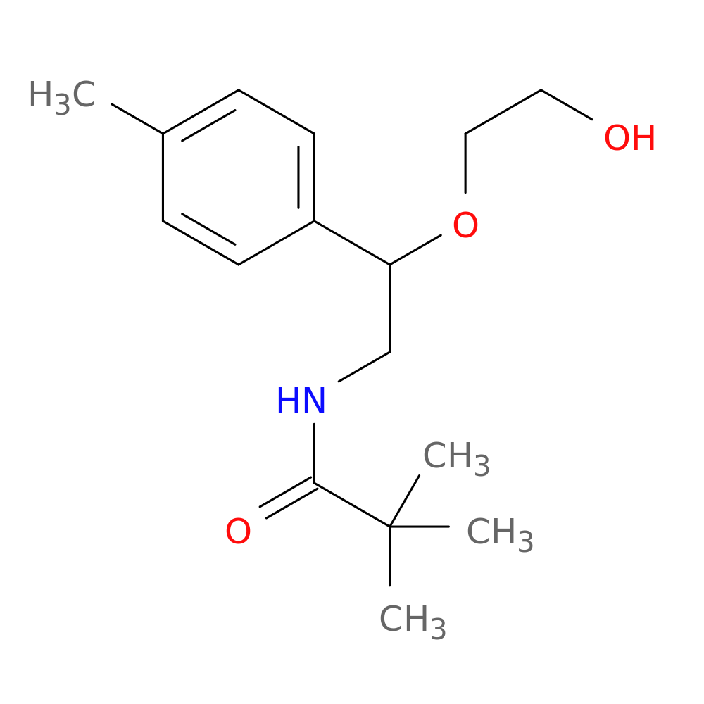N-[2-(2-hydroxyethoxy)-2-(4-methylphenyl)ethyl]-2,2-dimethylpropanamide
